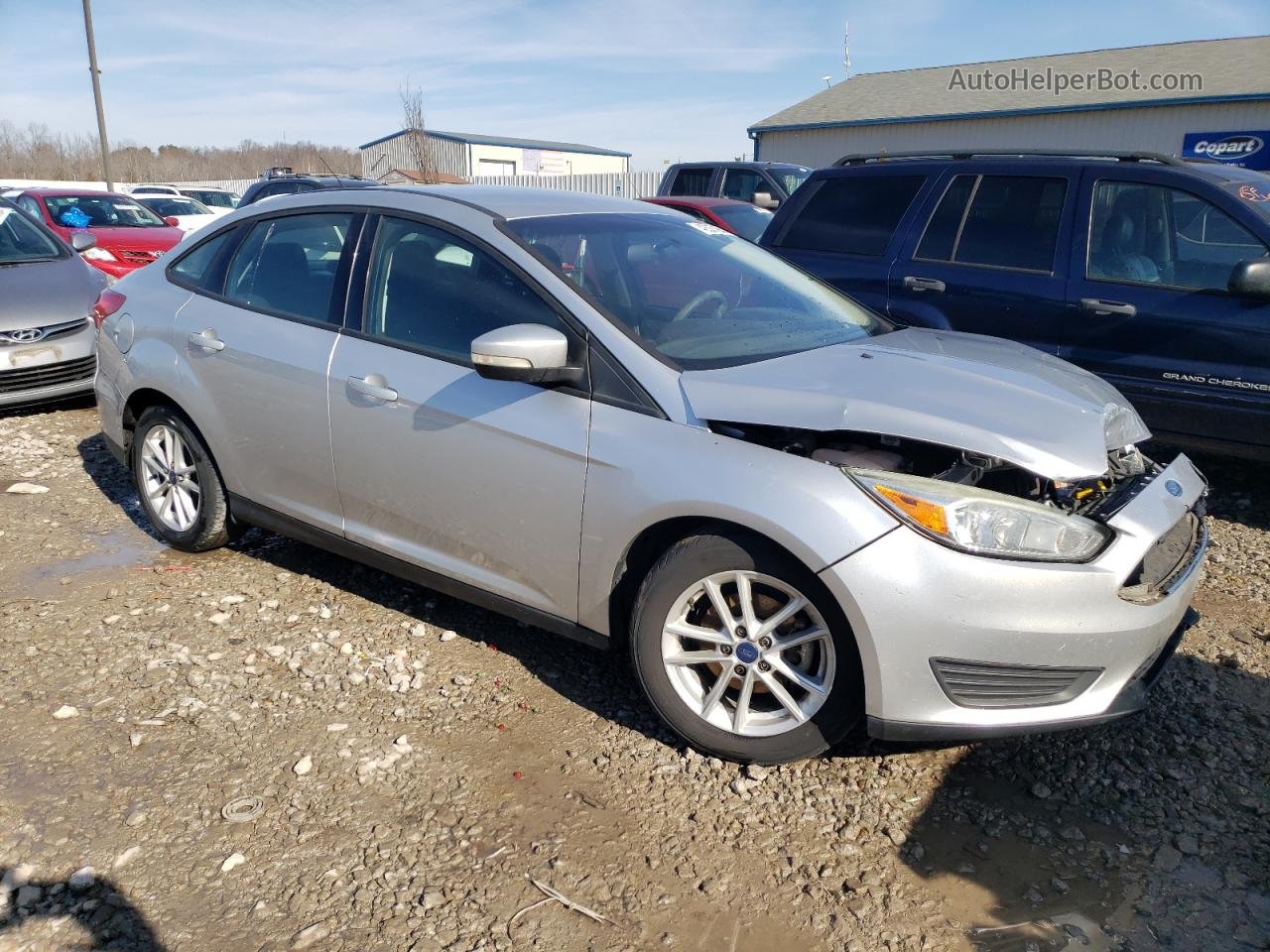 2017 Ford Focus Se Silver vin: 1FADP3F22HL241467