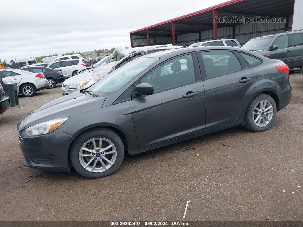 2018 Ford Focus Se Gray vin: 1FADP3F22JL244410