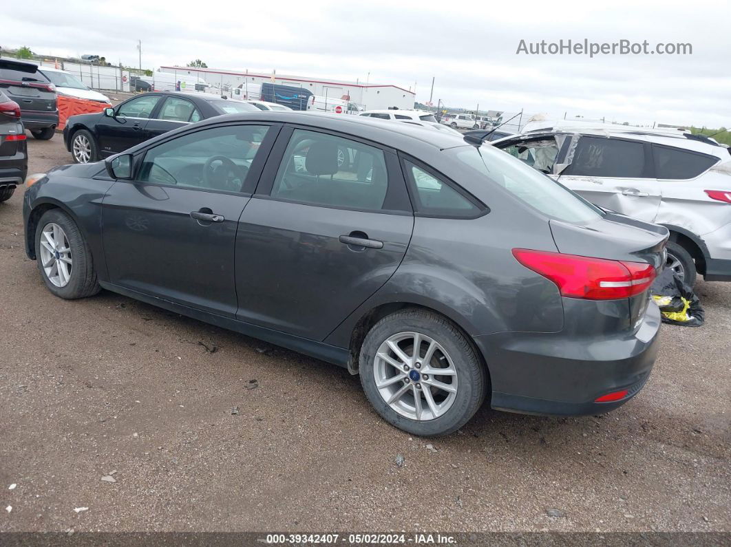 2018 Ford Focus Se Gray vin: 1FADP3F22JL244410