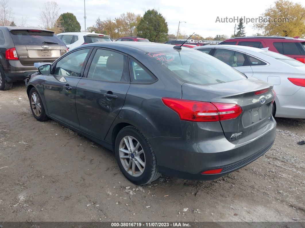 2018 Ford Focus Se Gray vin: 1FADP3F22JL283837