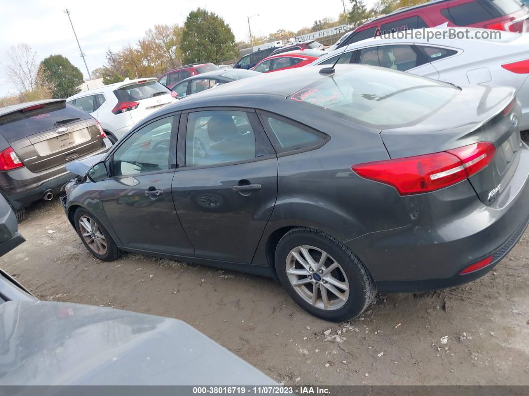 2018 Ford Focus Se Gray vin: 1FADP3F22JL283837