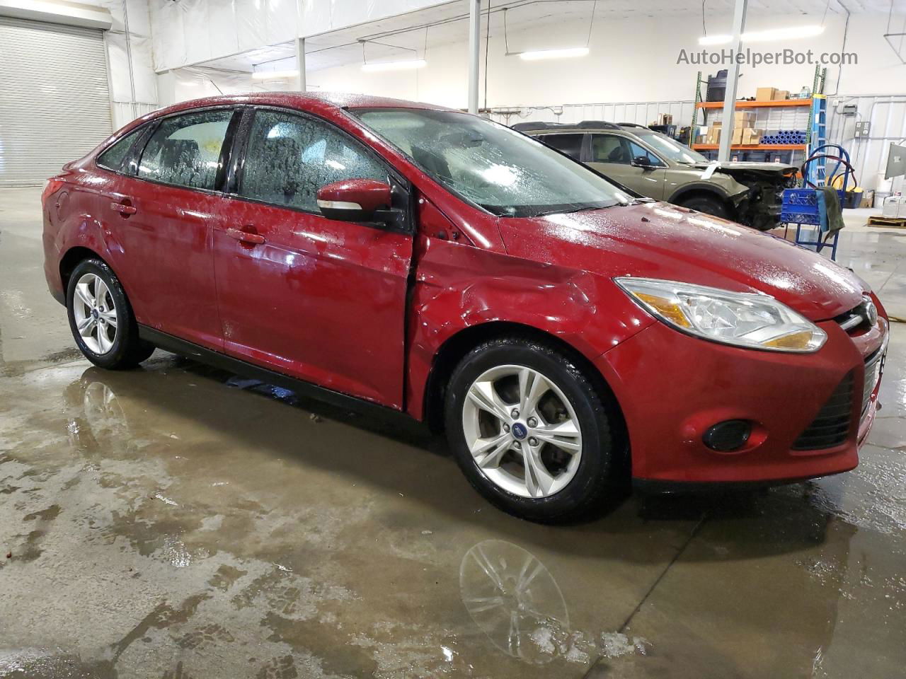 2013 Ford Focus Se Красный vin: 1FADP3F23DL151867