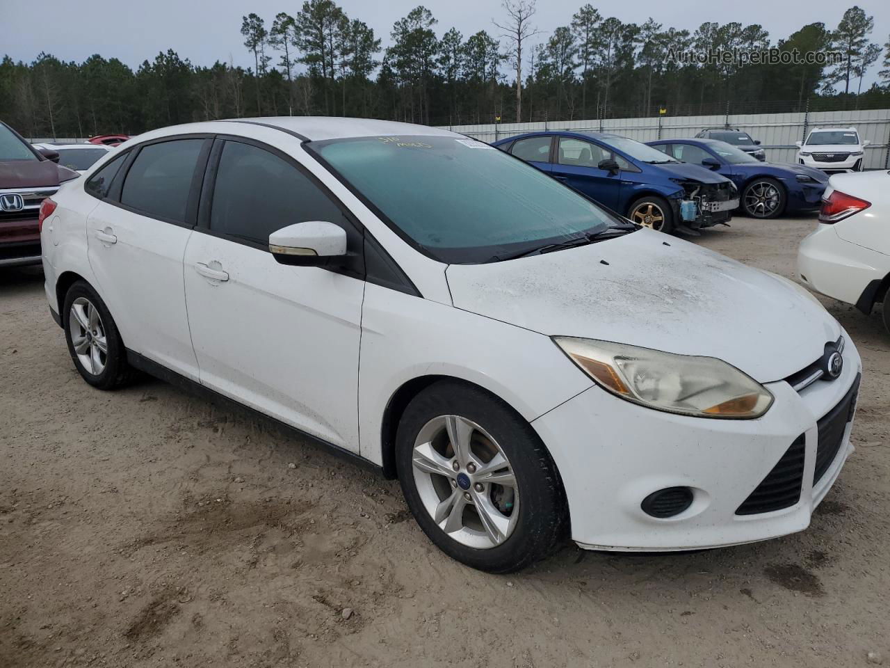 2013 Ford Focus Se White vin: 1FADP3F23DL158818