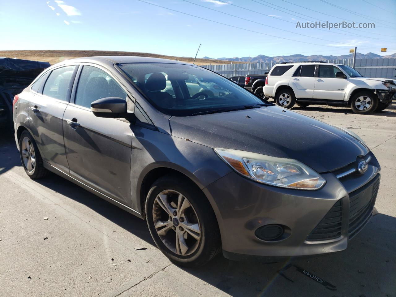 2013 Ford Focus Se Gray vin: 1FADP3F23DL163890