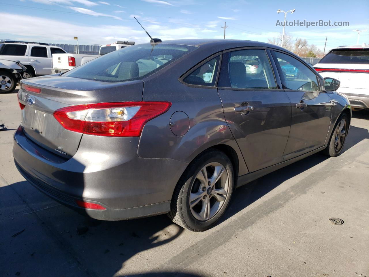 2013 Ford Focus Se Gray vin: 1FADP3F23DL163890