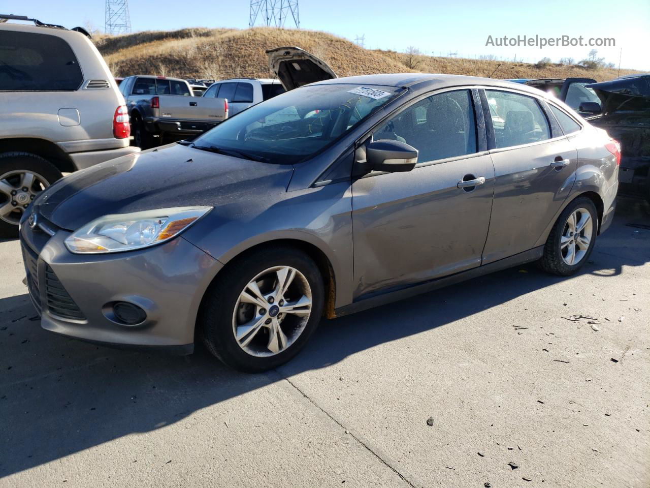 2013 Ford Focus Se Gray vin: 1FADP3F23DL163890