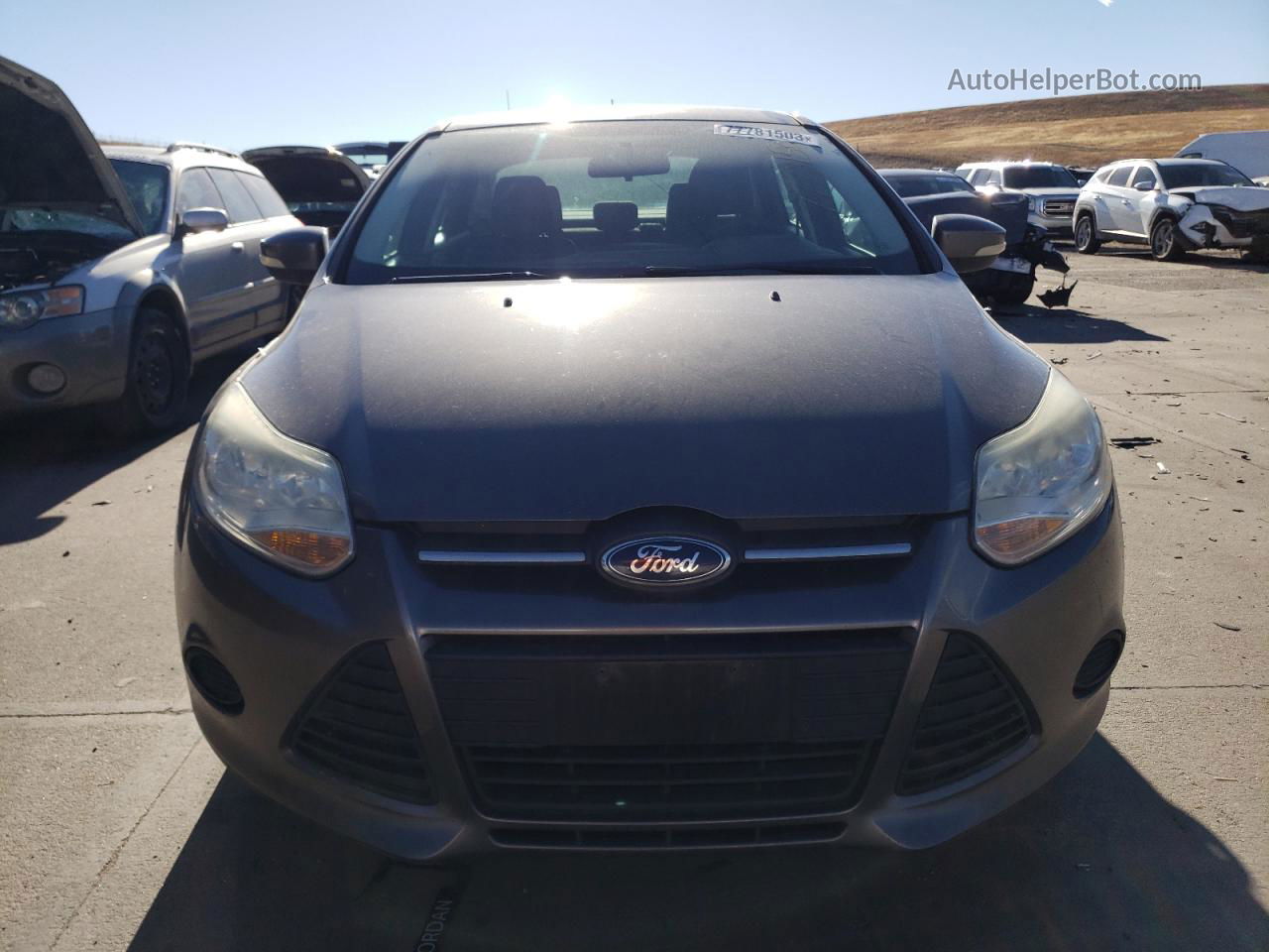 2013 Ford Focus Se Gray vin: 1FADP3F23DL163890