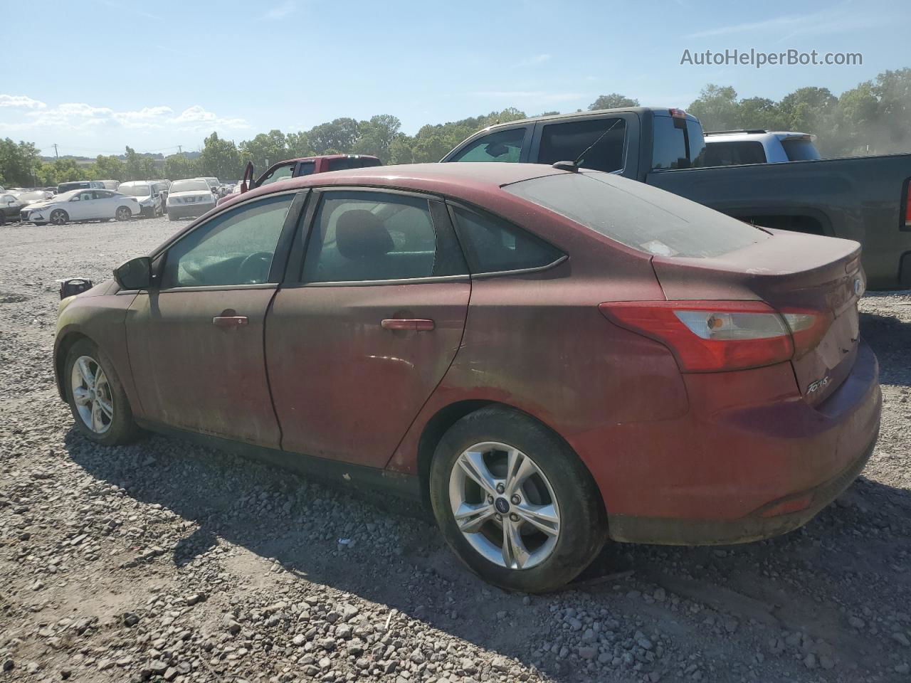 2013 Ford Focus Se Red vin: 1FADP3F23DL181001