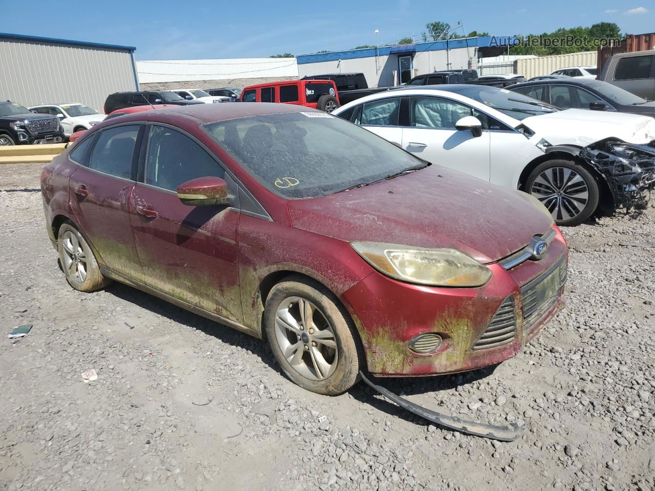 2013 Ford Focus Se Red vin: 1FADP3F23DL181001