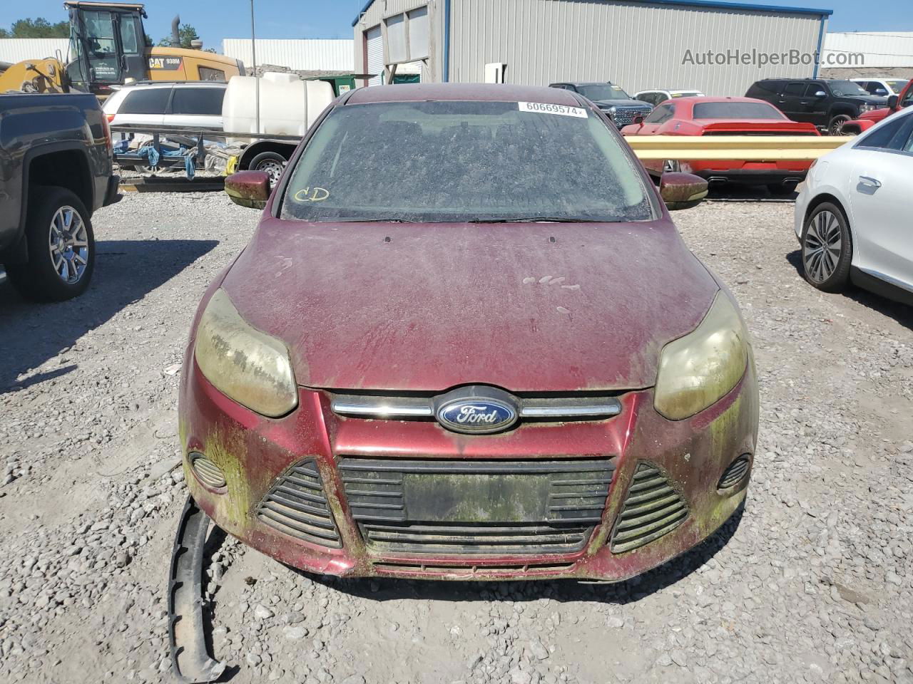 2013 Ford Focus Se Red vin: 1FADP3F23DL181001