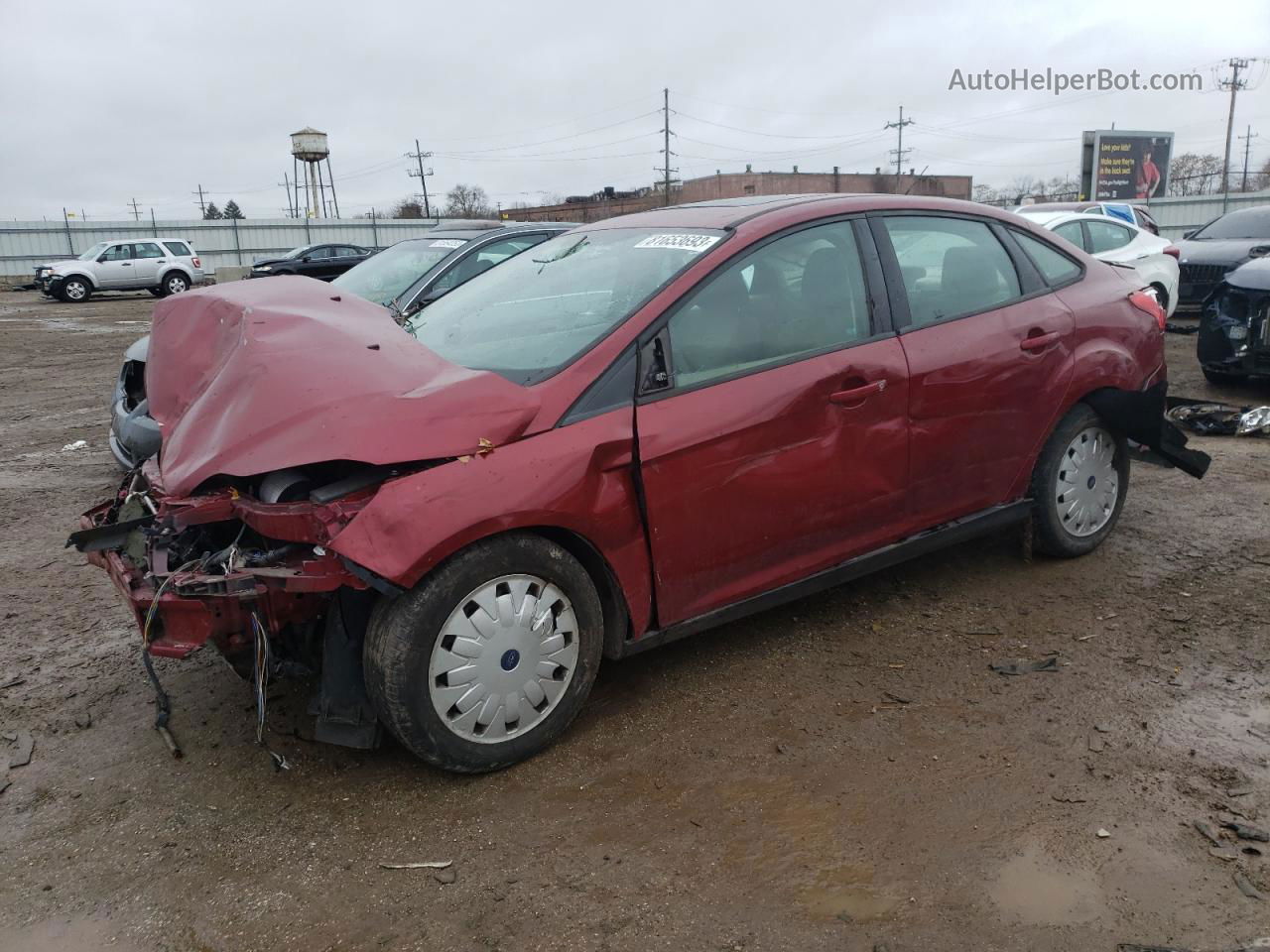 2013 Ford Focus Se Red vin: 1FADP3F23DL201165