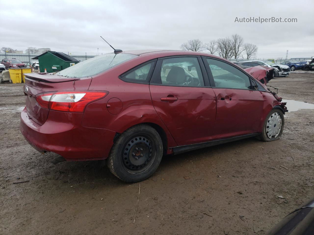 2013 Ford Focus Se Красный vin: 1FADP3F23DL201165