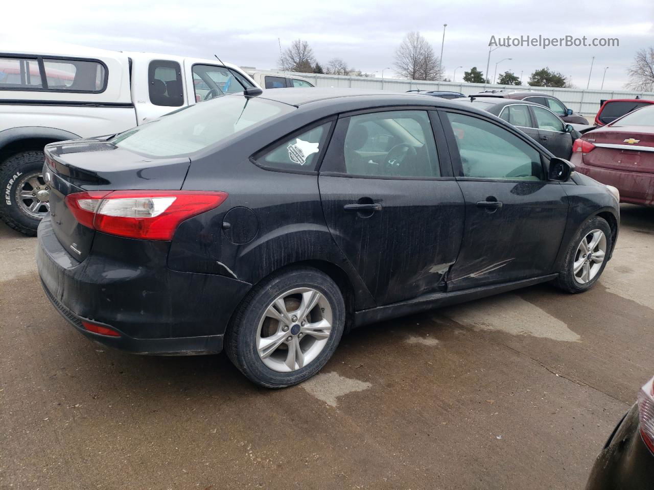 2013 Ford Focus Se Black vin: 1FADP3F23DL204194