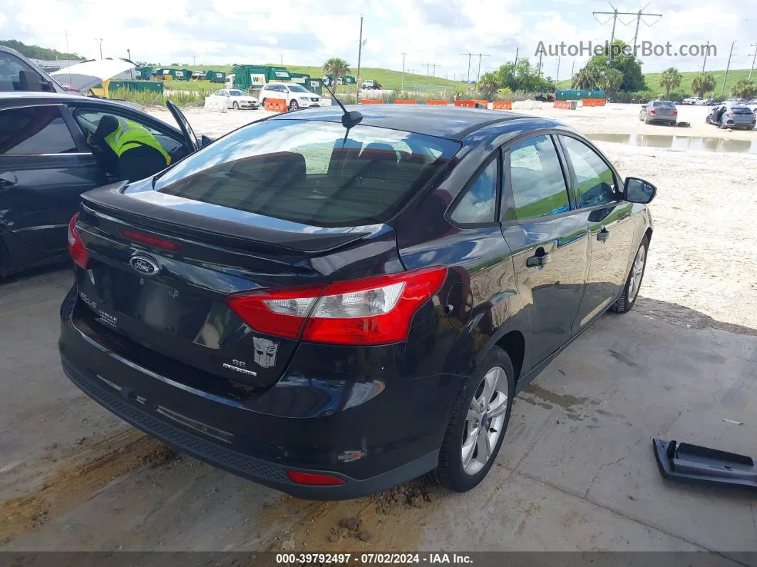 2013 Ford Focus Se Black vin: 1FADP3F23DL208925