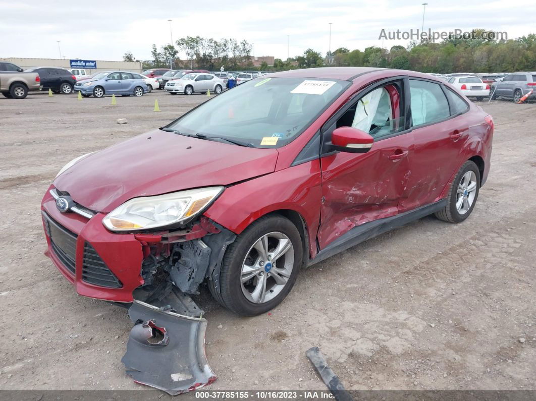 2013 Ford Focus Se Red vin: 1FADP3F23DL213137