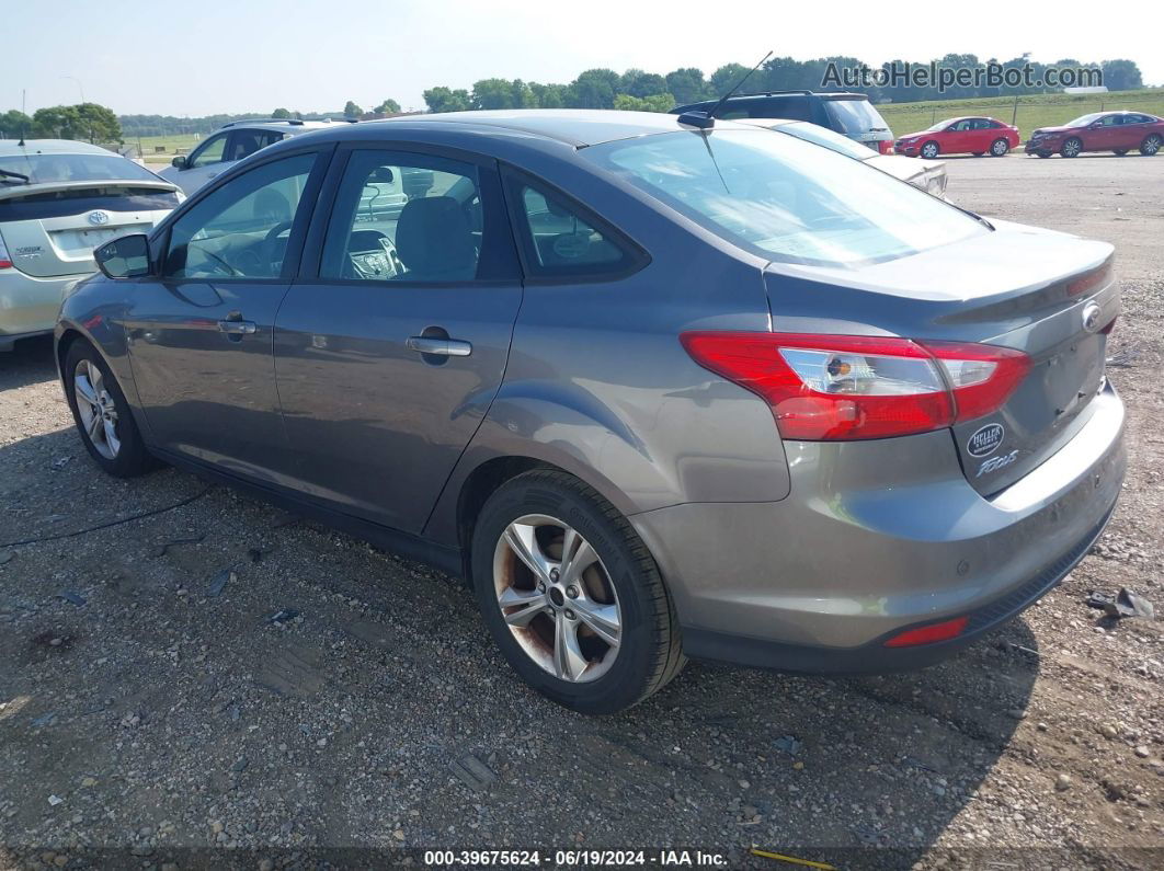 2013 Ford Focus Se Gray vin: 1FADP3F23DL217513