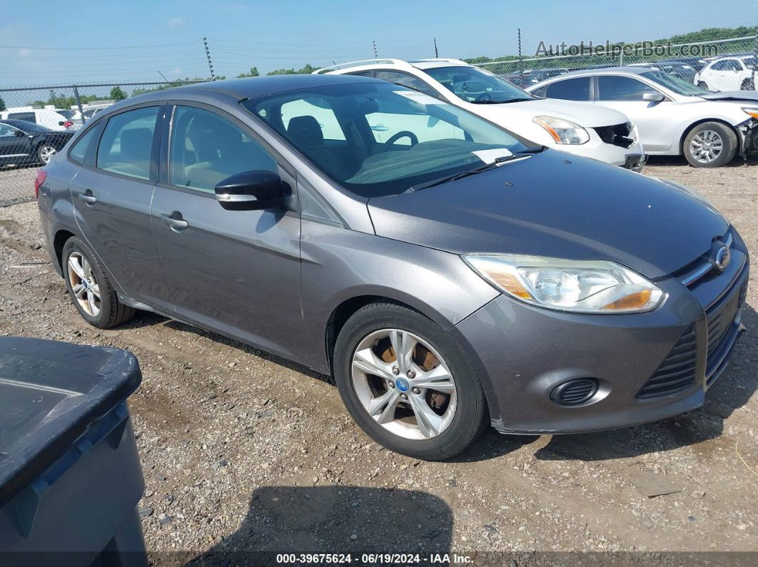 2013 Ford Focus Se Gray vin: 1FADP3F23DL217513