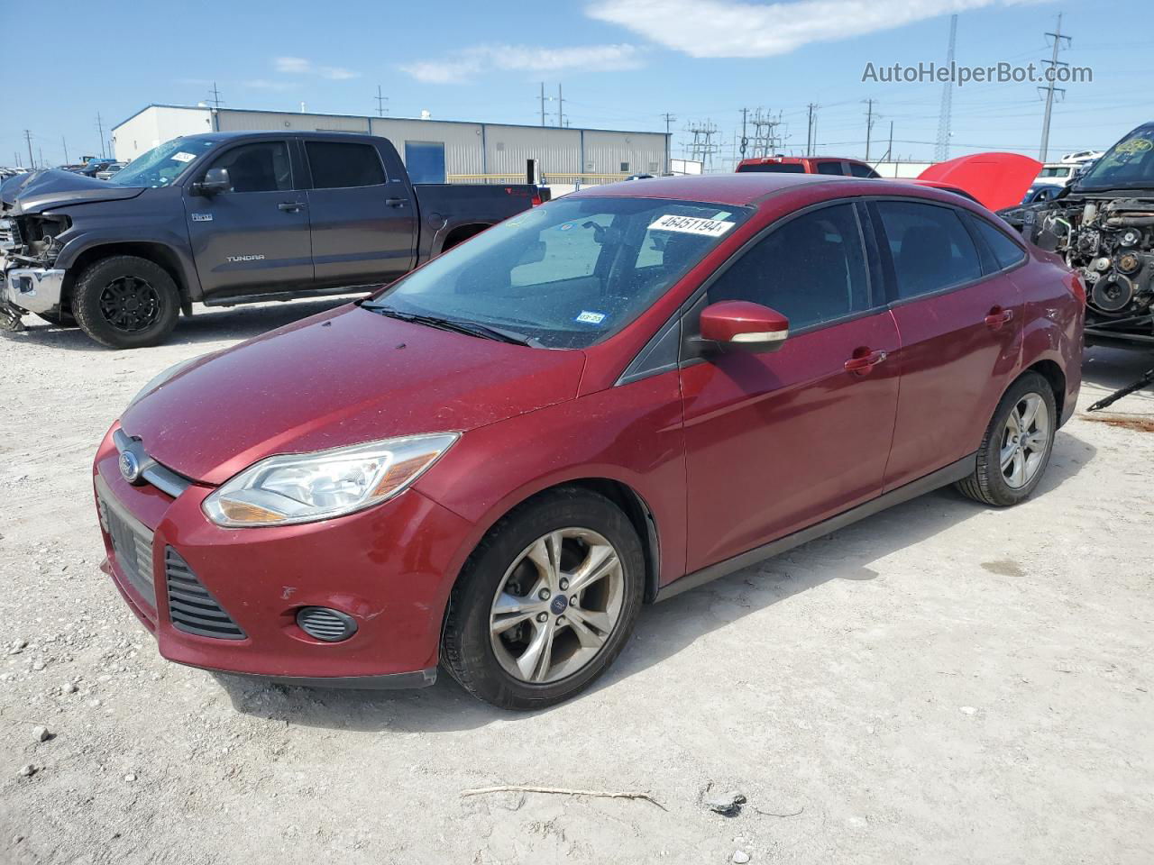 2013 Ford Focus Se Red vin: 1FADP3F23DL220203