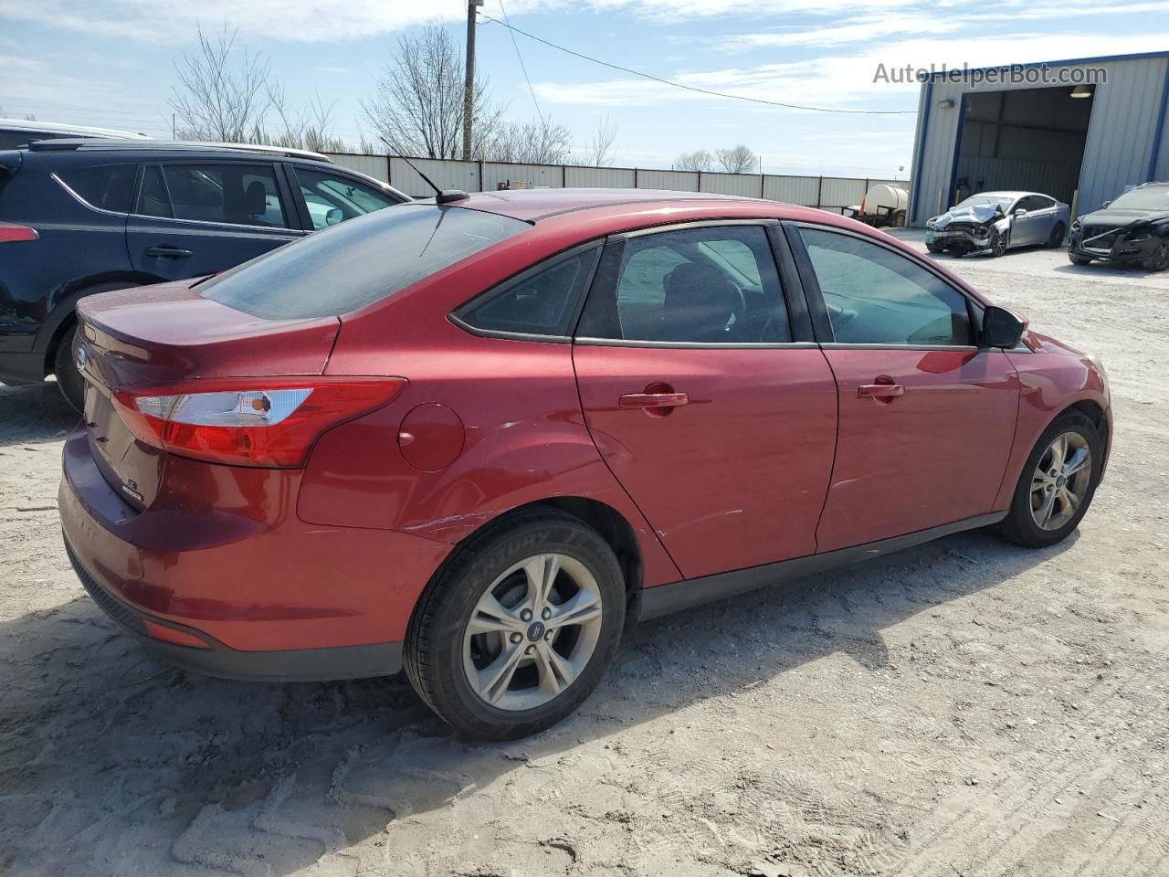 2013 Ford Focus Se Red vin: 1FADP3F23DL220203