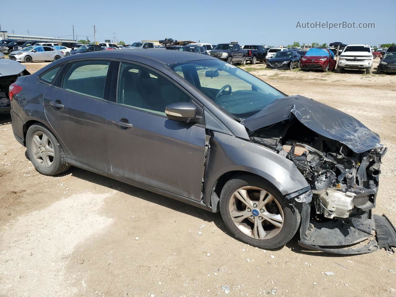 2013 Ford Focus Se Gray vin: 1FADP3F23DL220377