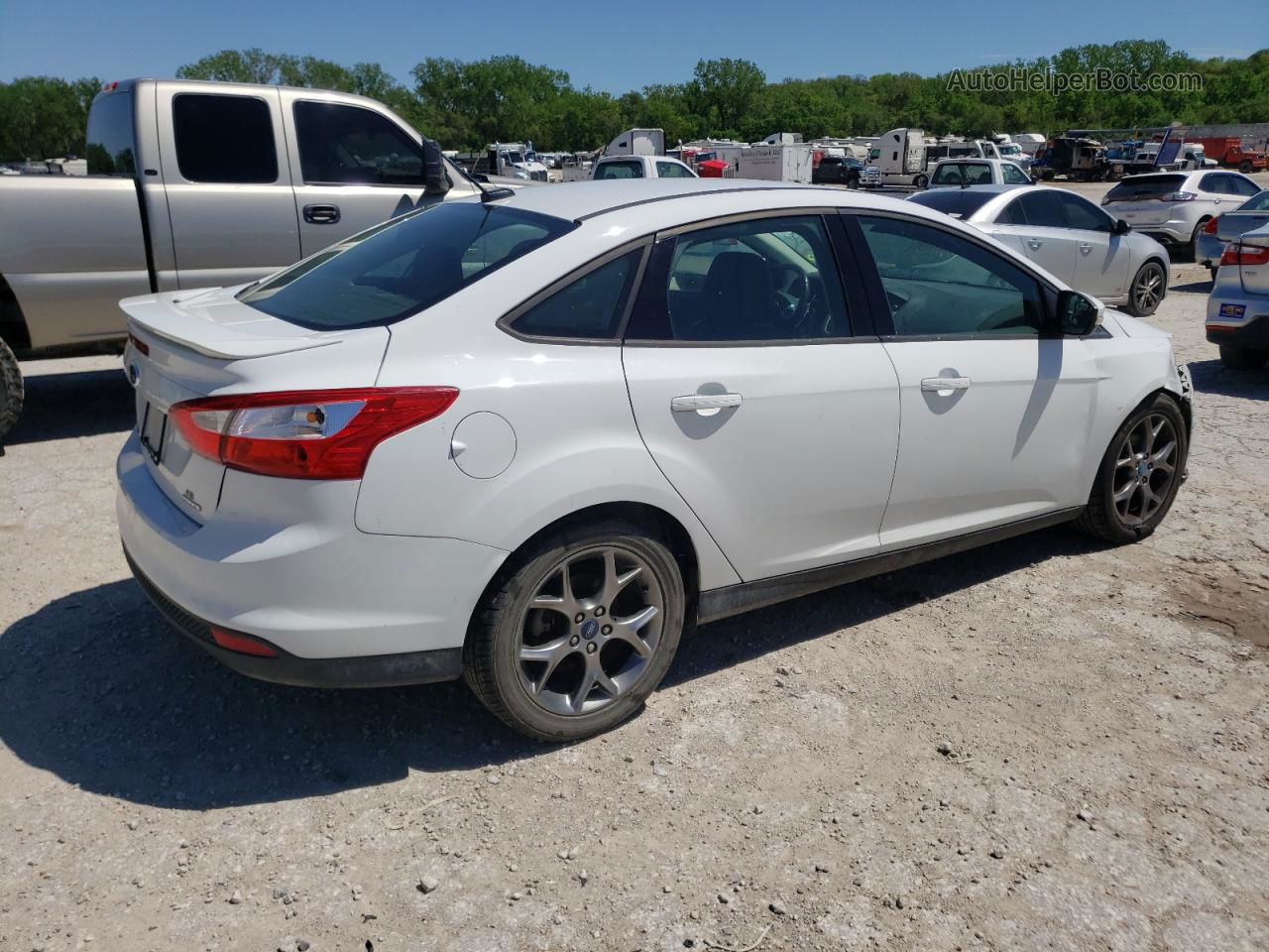 2013 Ford Focus Se White vin: 1FADP3F23DL221030