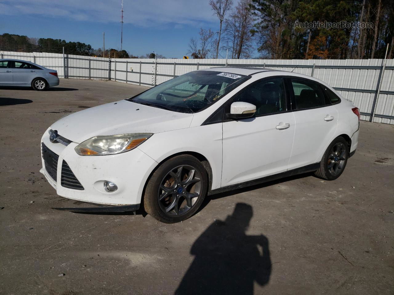 2013 Ford Focus Se White vin: 1FADP3F23DL266002