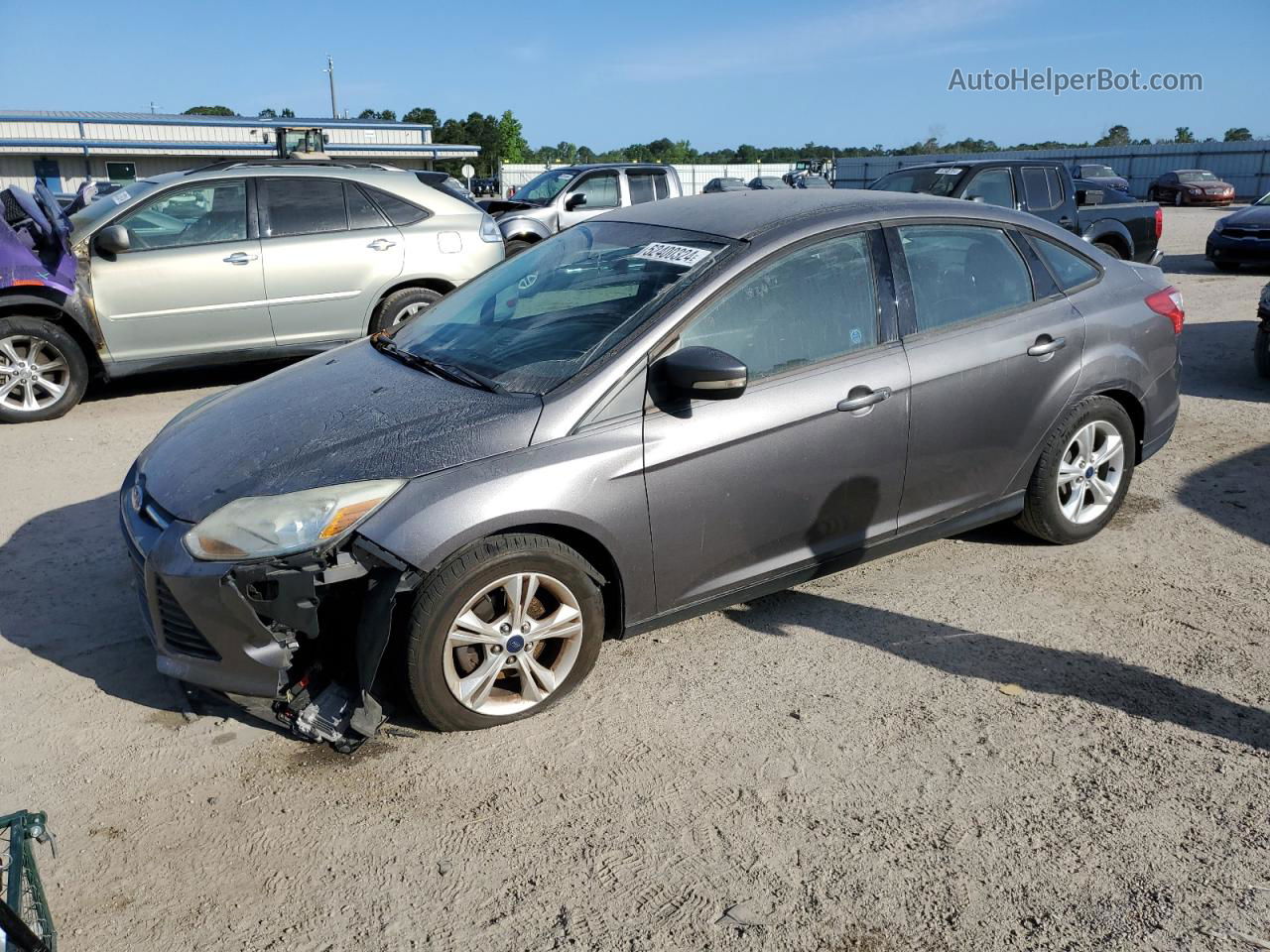 2013 Ford Focus Se Gray vin: 1FADP3F23DL288436