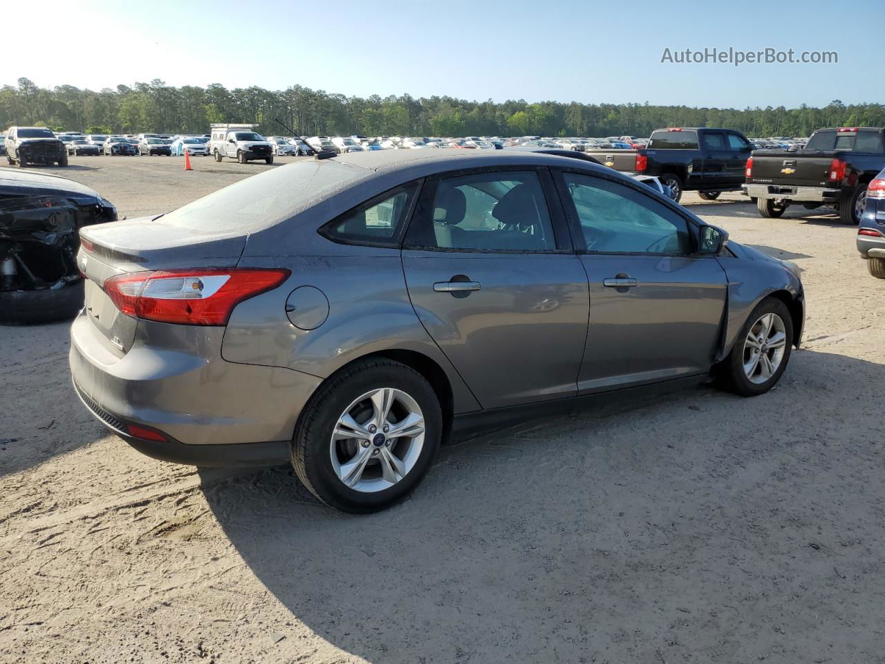 2013 Ford Focus Se Gray vin: 1FADP3F23DL288436