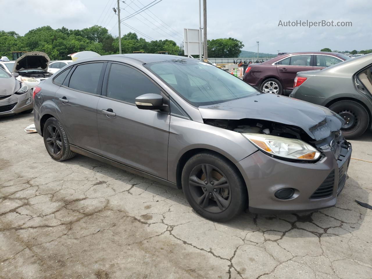 2013 Ford Focus Se Gray vin: 1FADP3F23DL309155