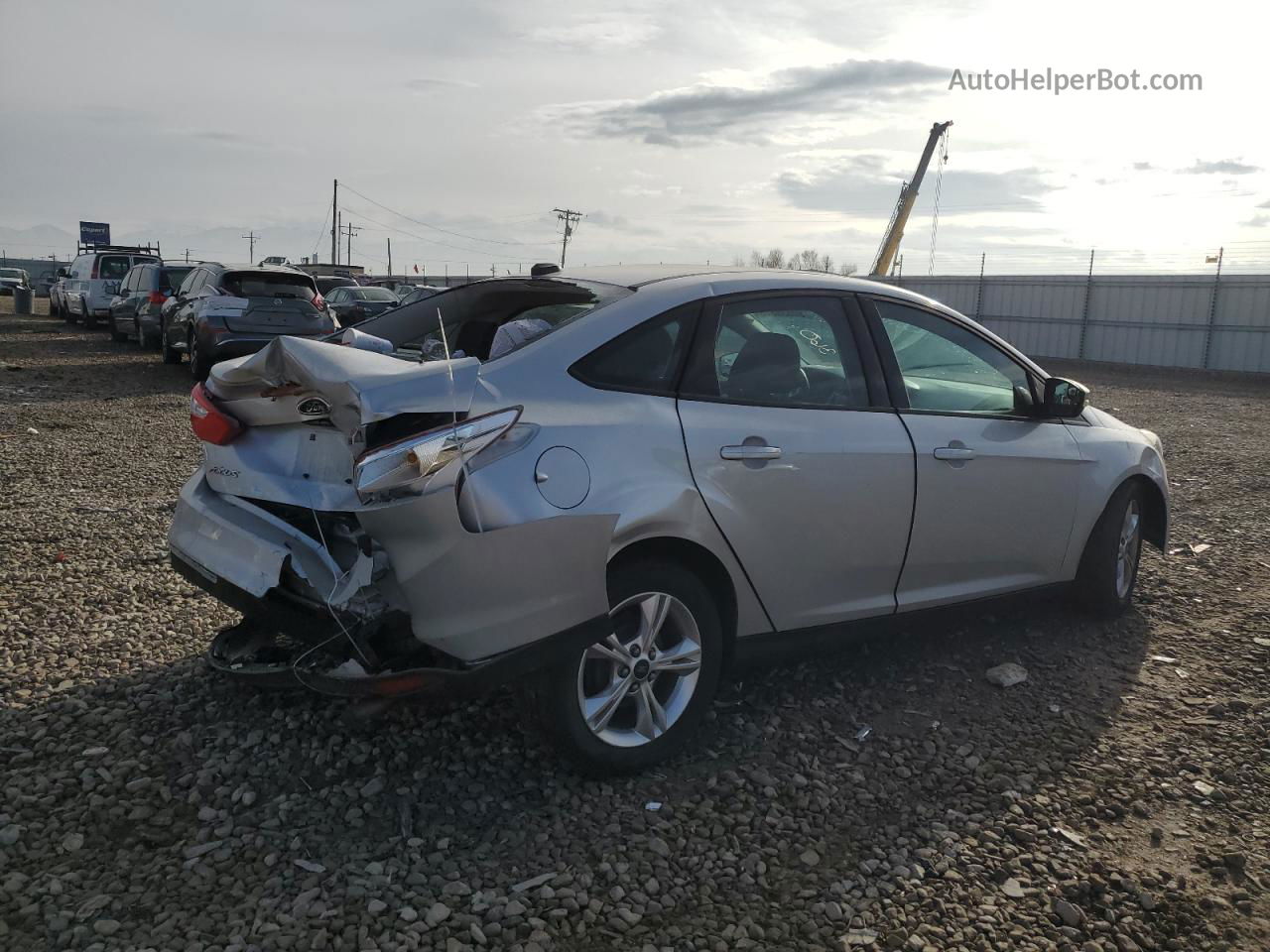 2013 Ford Focus Se Silver vin: 1FADP3F23DL337974