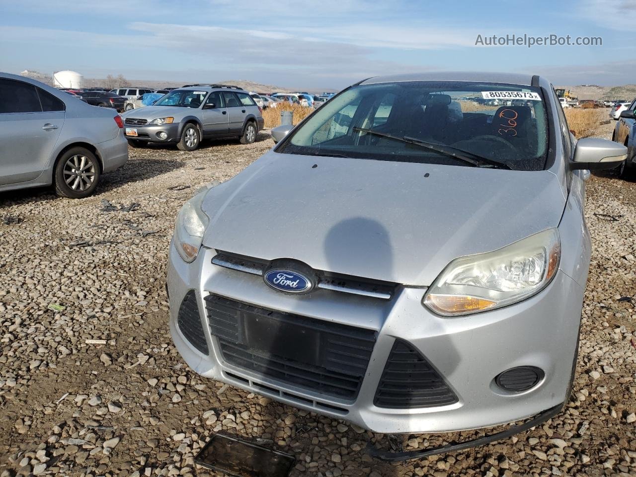 2013 Ford Focus Se Silver vin: 1FADP3F23DL337974