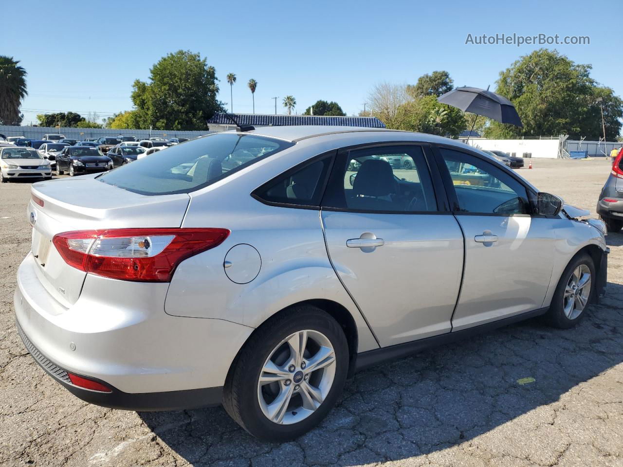 2013 Ford Focus Se Silver vin: 1FADP3F23DL352927