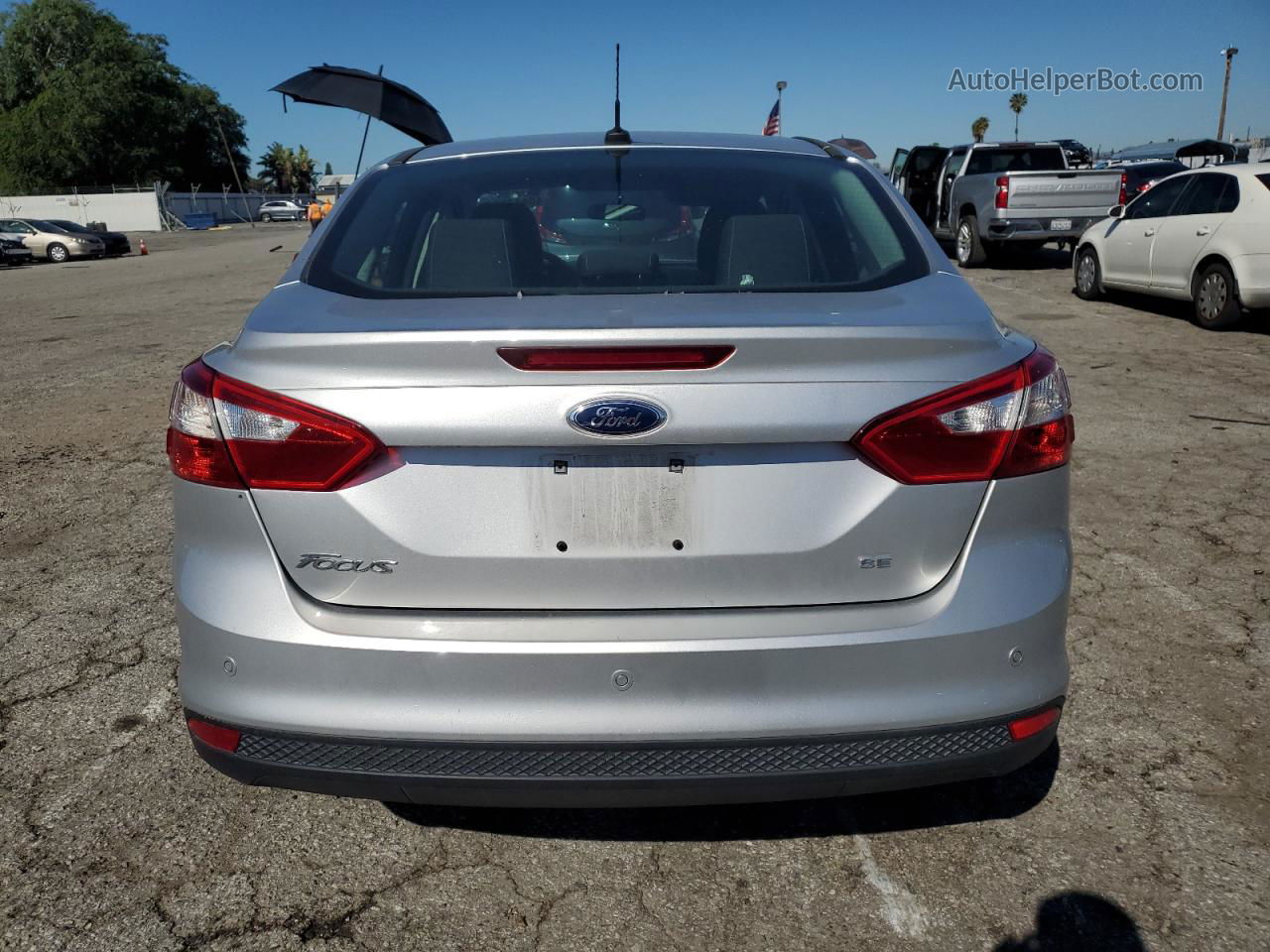 2013 Ford Focus Se Silver vin: 1FADP3F23DL352927