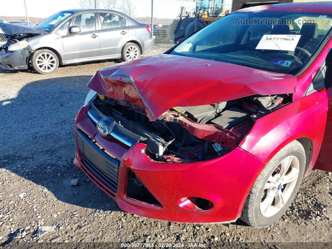 2013 Ford Focus Se Maroon vin: 1FADP3F23DL380386