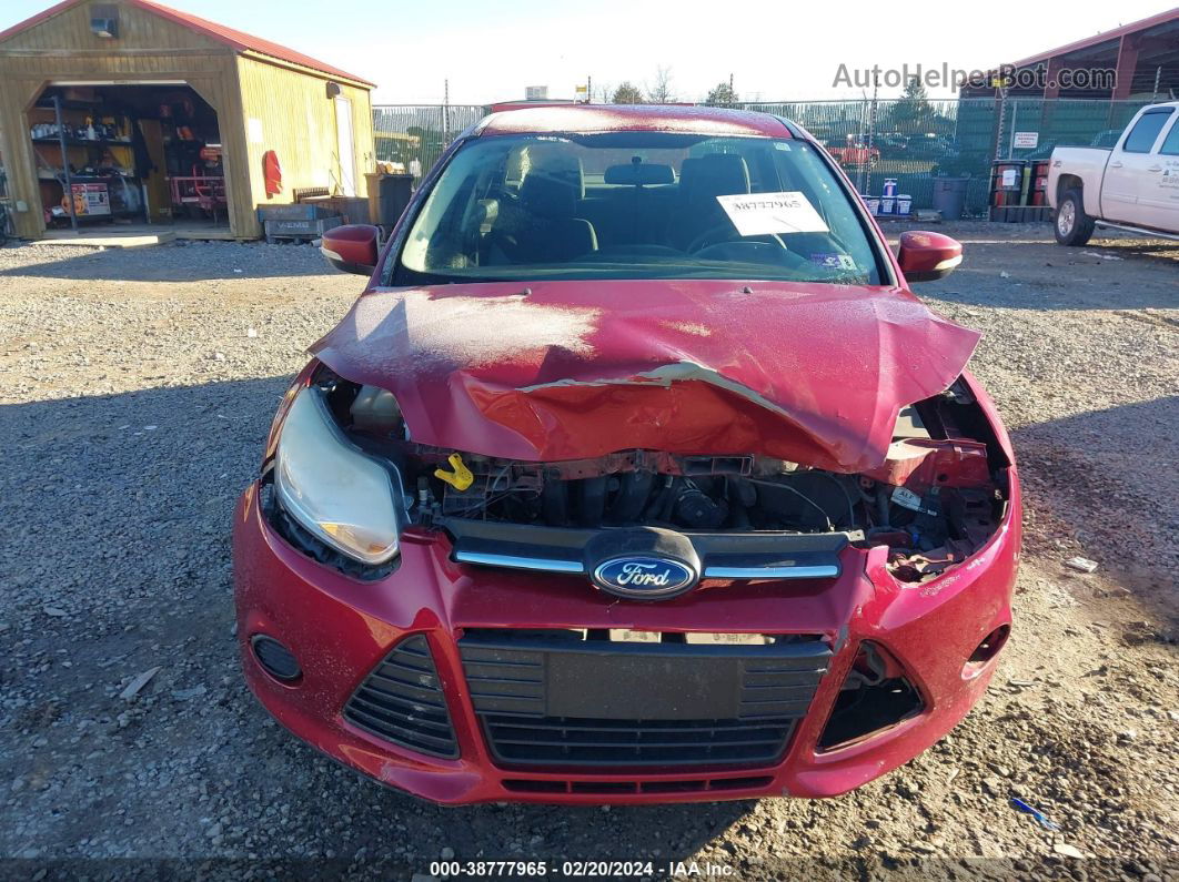 2013 Ford Focus Se Maroon vin: 1FADP3F23DL380386