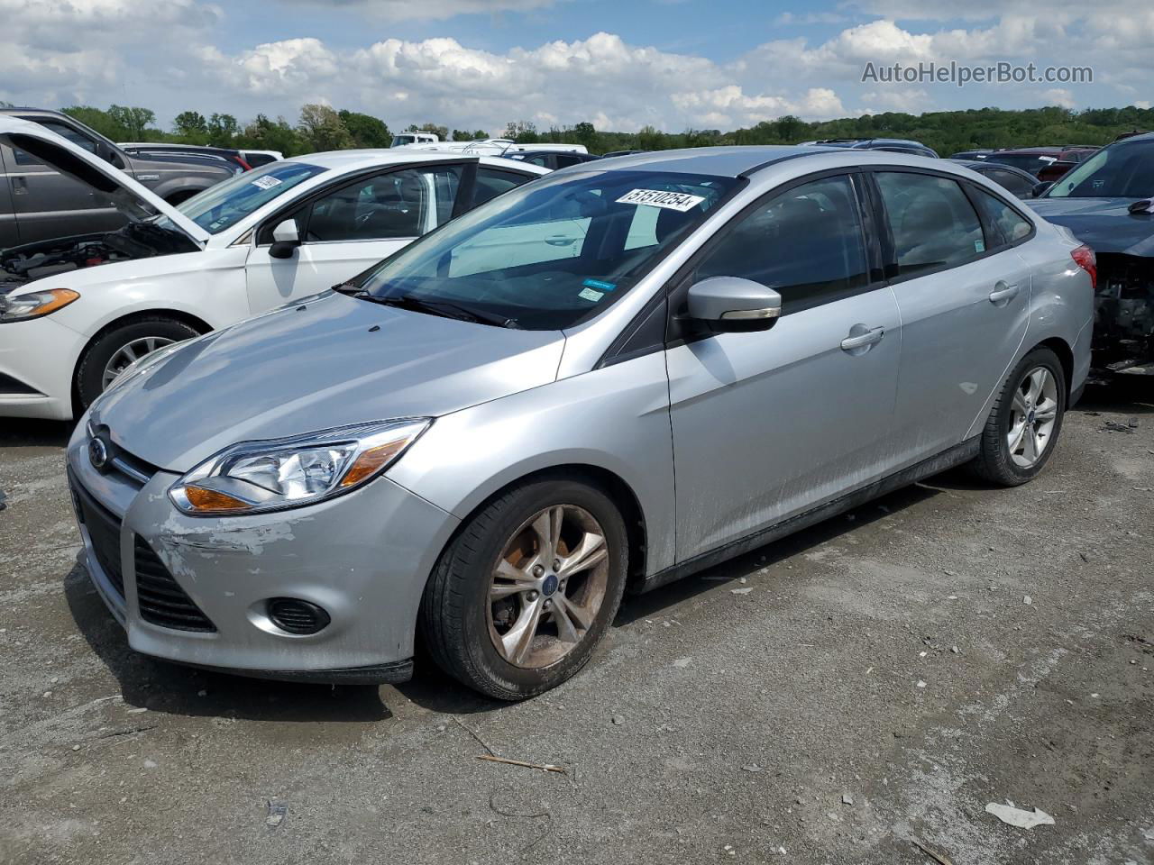 2014 Ford Focus Se Silver vin: 1FADP3F23EL138117