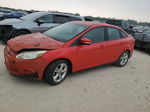 2014 Ford Focus Se Red vin: 1FADP3F23EL144807