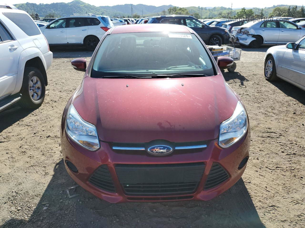 2014 Ford Focus Se Red vin: 1FADP3F23EL193358