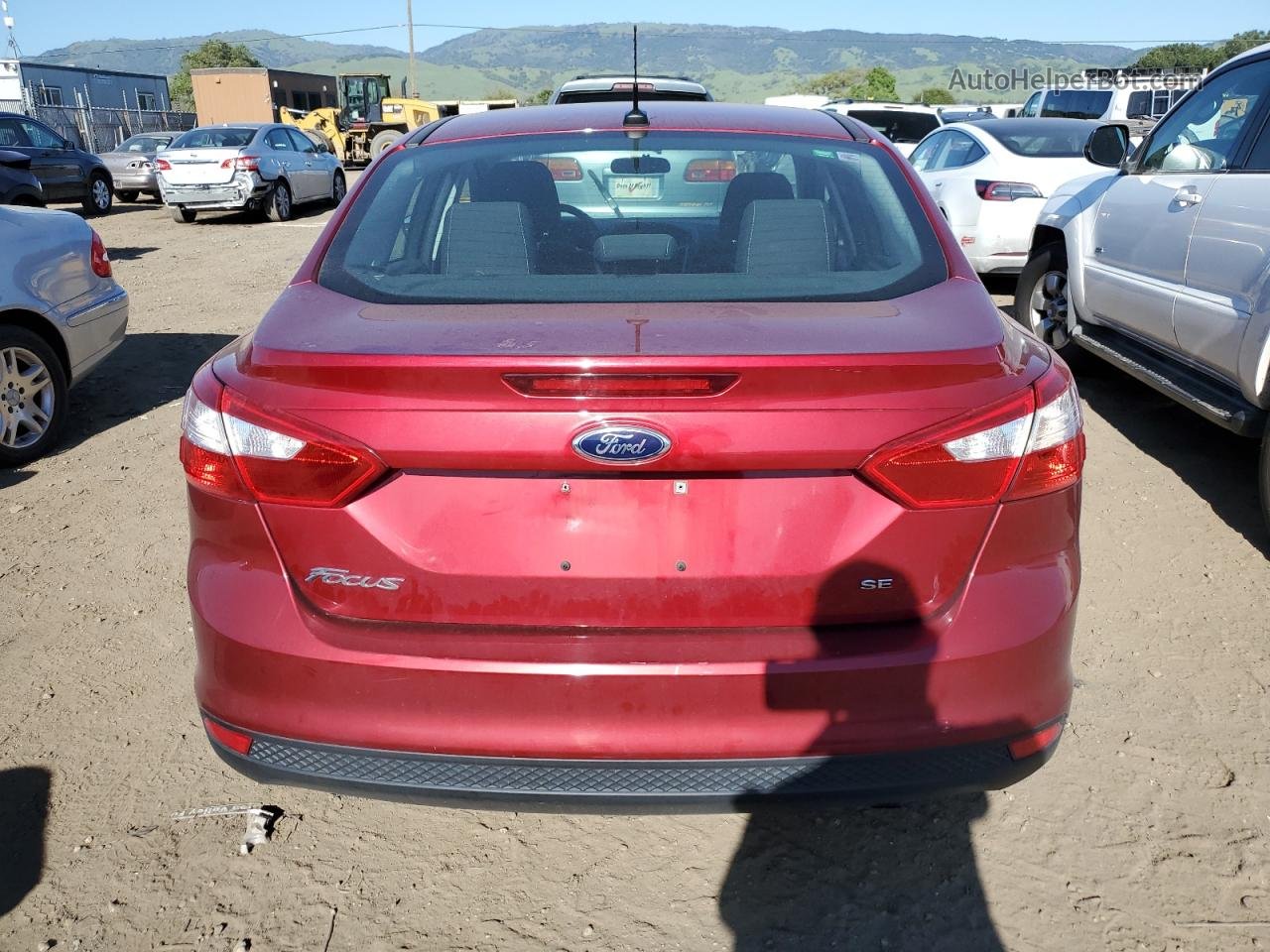 2014 Ford Focus Se Red vin: 1FADP3F23EL193358