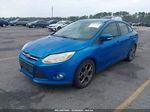 2014 Ford Focus Se Blue vin: 1FADP3F23EL233065