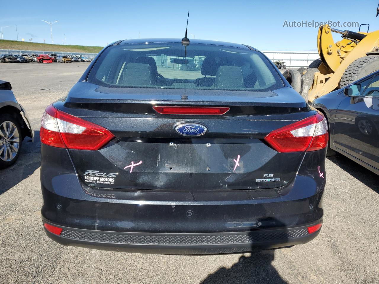 2014 Ford Focus Se Black vin: 1FADP3F23EL244941