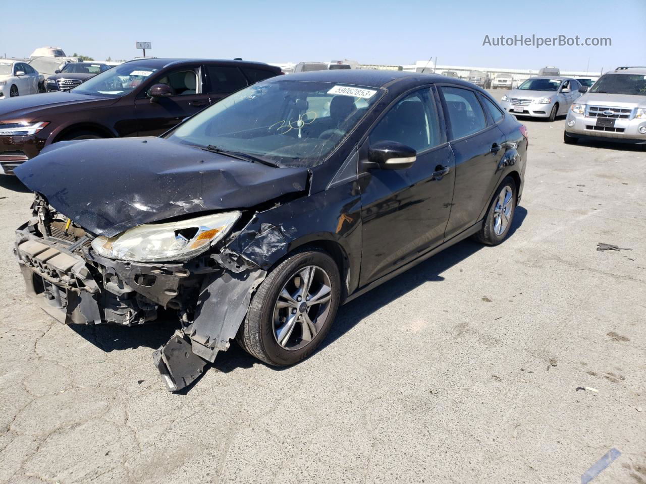 2014 Ford Focus Se Black vin: 1FADP3F23EL266535