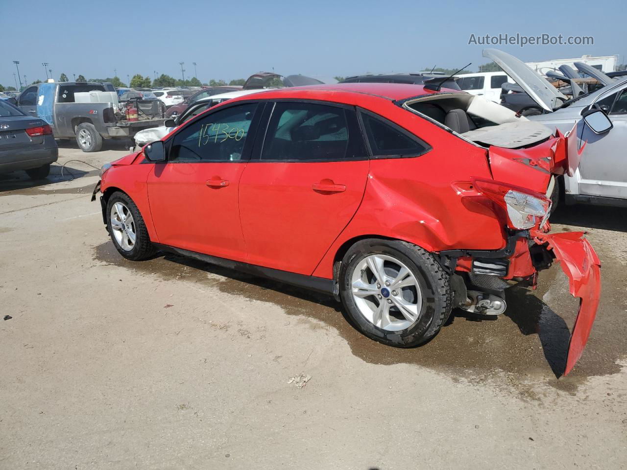 2014 Ford Focus Se Red vin: 1FADP3F23EL270746