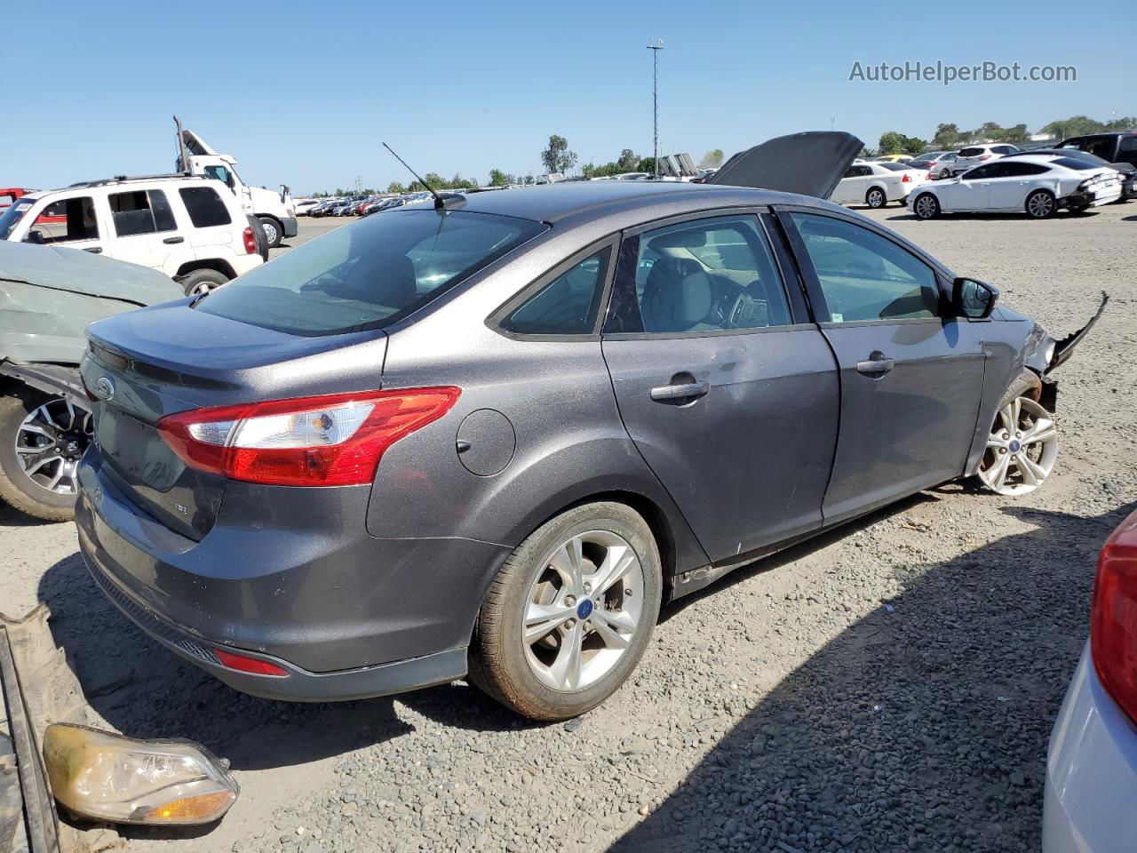 2014 Ford Focus Se Silver vin: 1FADP3F23EL276563