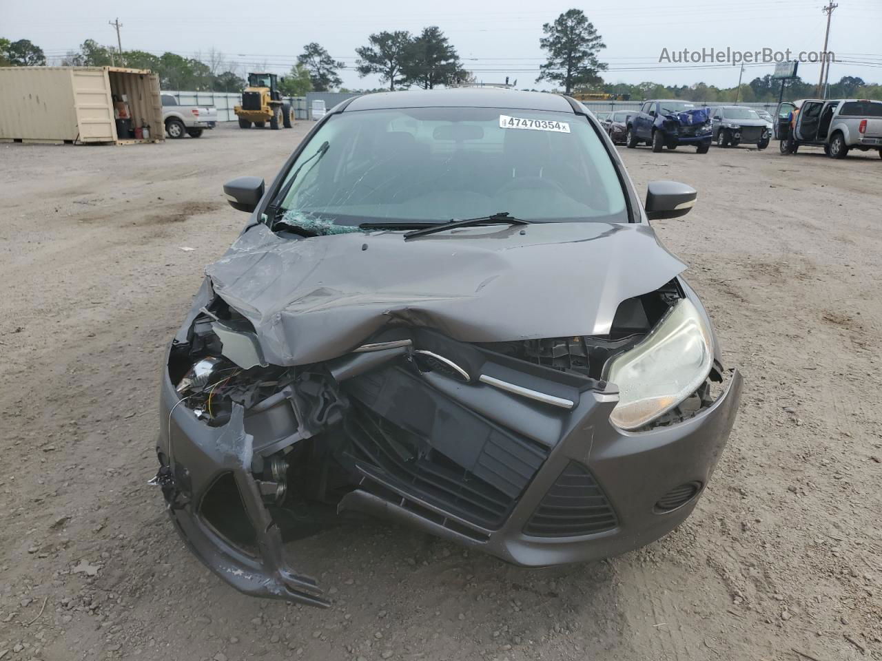 2014 Ford Focus Se Gray vin: 1FADP3F23EL285408