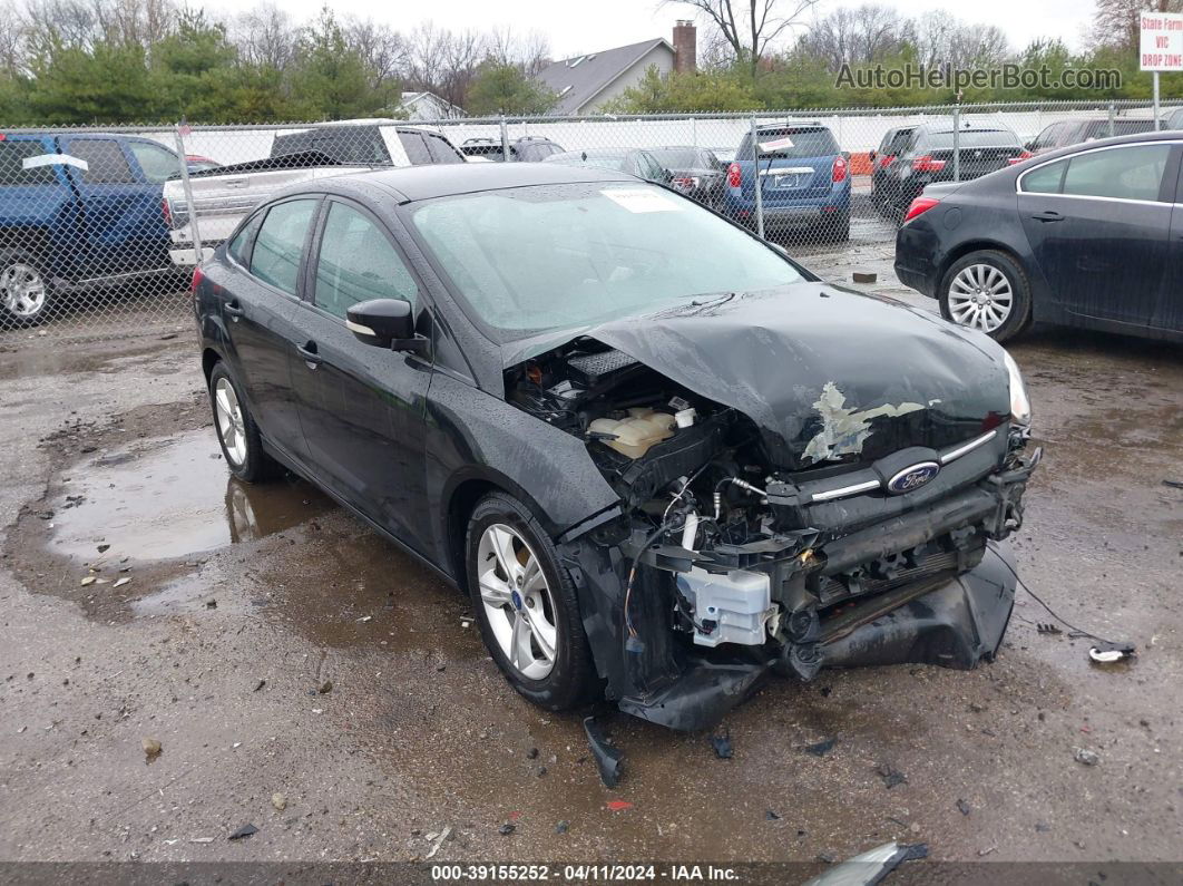 2014 Ford Focus Se Black vin: 1FADP3F23EL300912