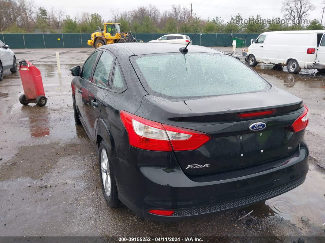 2014 Ford Focus Se Black vin: 1FADP3F23EL300912