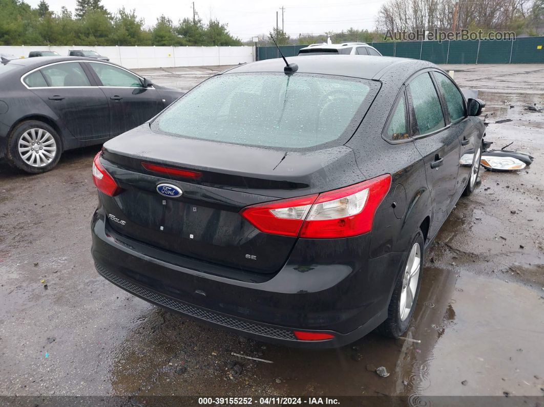 2014 Ford Focus Se Black vin: 1FADP3F23EL300912