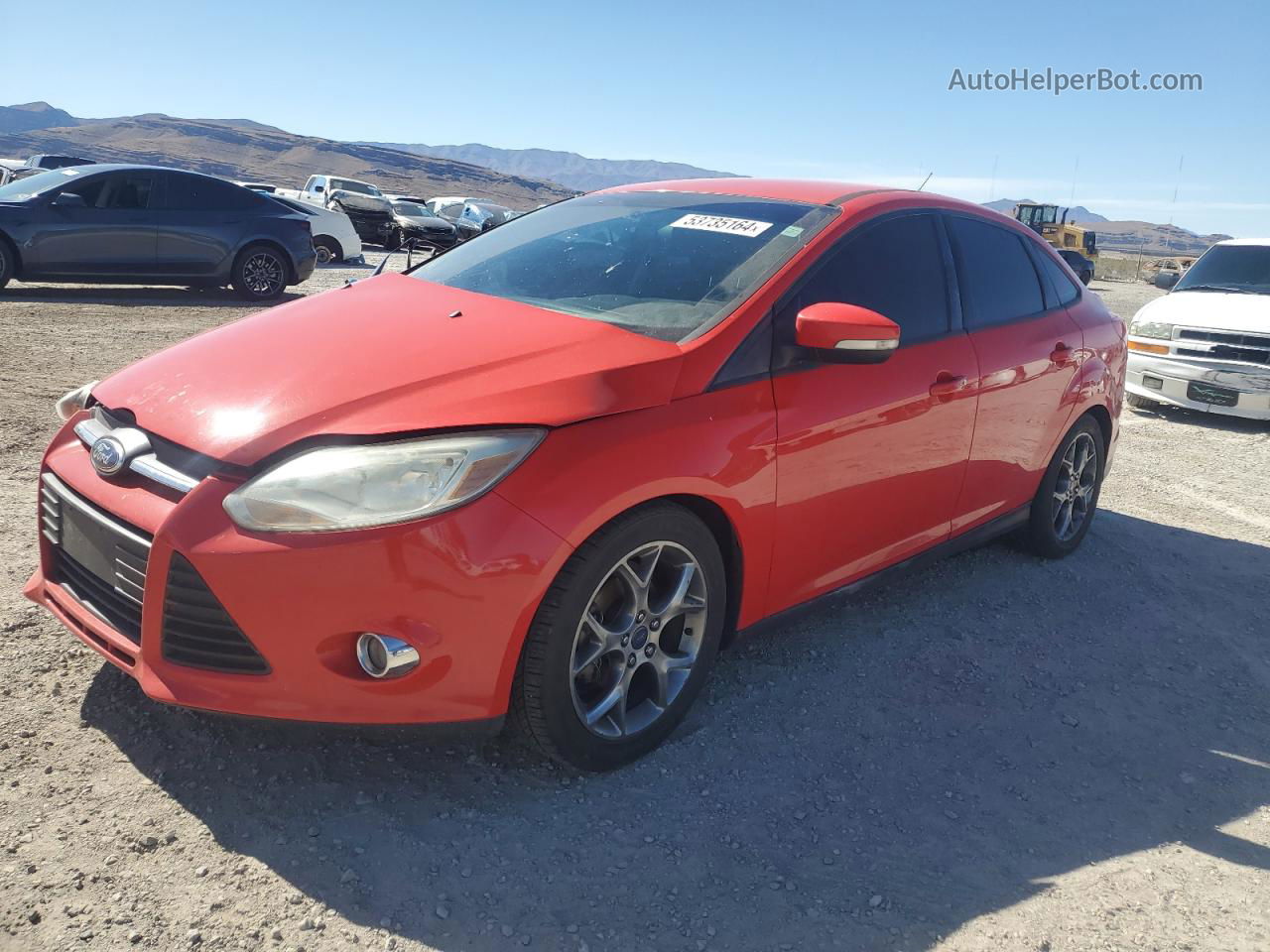 2014 Ford Focus Se Red vin: 1FADP3F23EL327883