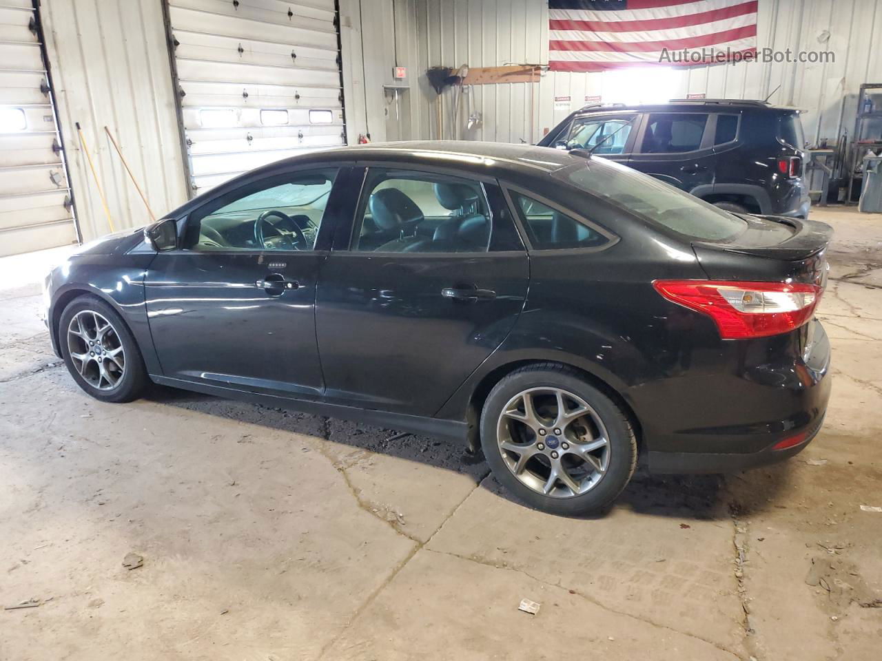 2014 Ford Focus Se Black vin: 1FADP3F23EL346661